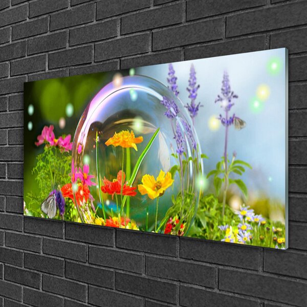 Obraz na skle Kvety rastlina príroda 100x50 cm 2 Prívesky
