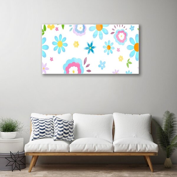 Obraz na skle Kvety rastlina príroda 100x50 cm 2 Prívesky