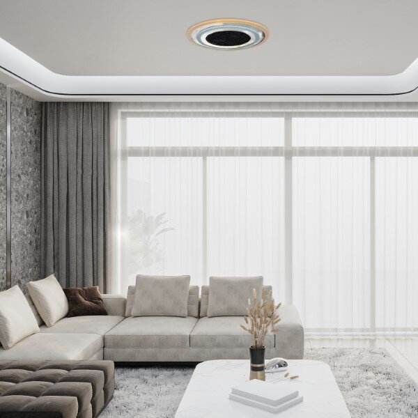 RABALUX 71316 Taneli2 stropné svietidlo D450mm LED 56W/3050lm 3000+4000+6000K čierna, chrómová, stmievateľné, diaľkový ovládač