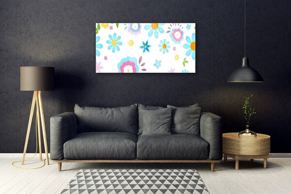 Obraz na skle Kvety rastlina príroda 100x50 cm 2 Prívesky