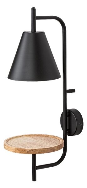 RABALUX 71293 Azome nástenné svietidlo s vypínačom D150mm 1xE27 čierna, drevo
