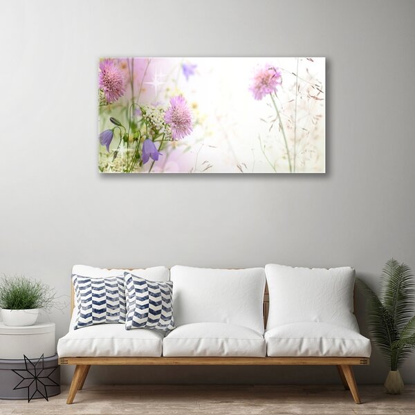 Obraz na skle Kvety rastlina príroda 100x50 cm 2 Prívesky