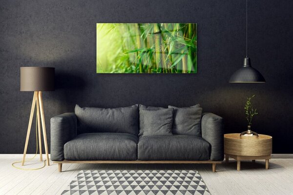 Obraz na skle Bambus stonky rastlina 100x50 cm 2 Prívesky
