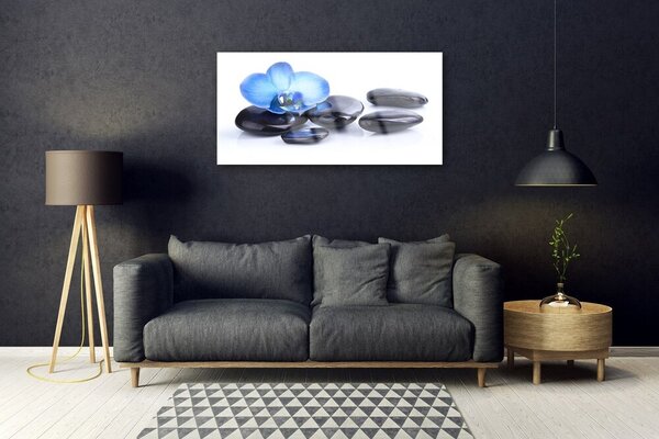 Obraz na skle Kvet kamene umenie 100x50 cm 2 Prívesky