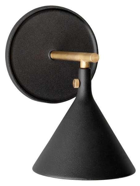 Nástenné Svietidlo Audo Copenhagen, Cast Sconce, stmievateľné, Čierna, Kúpeľňa, Hliník