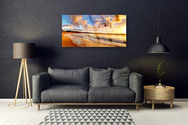 Obraz na skle Oceán pláž príroda 100x50 cm 2 Prívesky