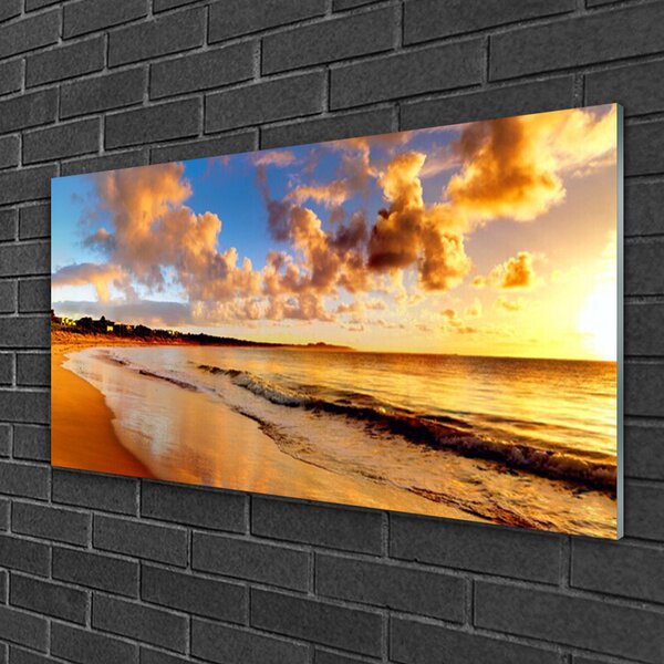 Obraz na skle Oceán pláž príroda 100x50 cm 2 Prívesky