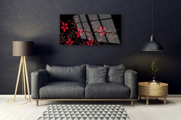 Obraz na skle Kvety rastlina príroda umenie 100x50 cm 2 Prívesky