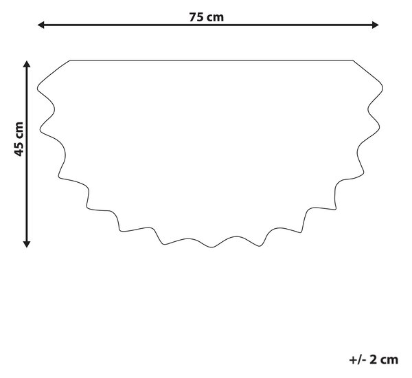 Rohožka žltá prírodné kokosové vlákno 45 x 75 cm PVC protišmyková spodná strana rohož so vzorom kvetov moderná