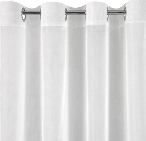 ZÁCLONA NA KRÚŽKOCH LUCY 350X250 CM BIELA