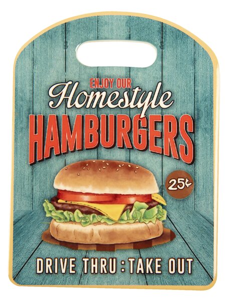 Doska na krájanie HAMBURGERS keramika