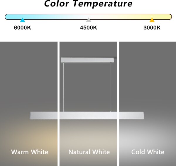Brilagi - LED Stmiev. luster na lanku SLIMLINE LED/40W/230V 3000-6000K strieborná +DO