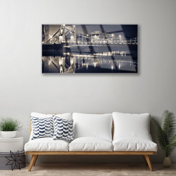Obraz na skle Most architektúra 100x50 cm 2 Prívesky