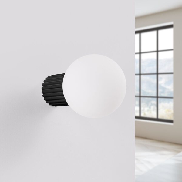 Sollux SL.1712 - Kúpeľňové nástenné svietidlo HALO 1xG9/8W/230V IP44 čierna