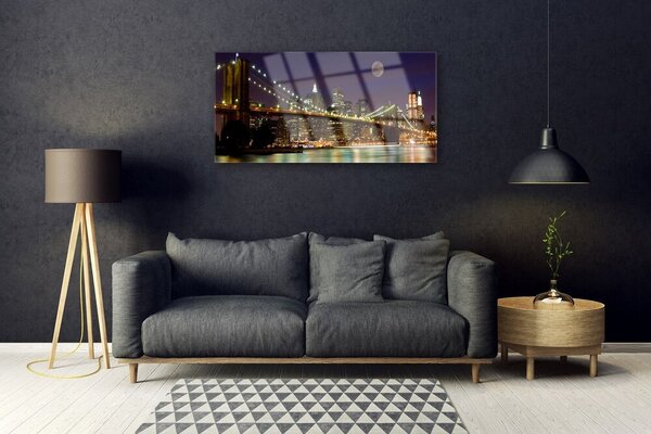 Obraz na skle Most architektúra 100x50 cm 2 Prívesky