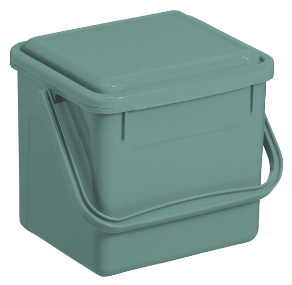 S - Odpadkový kôš na bio odpad, Kompostér BIO, matná zelená, 5 l