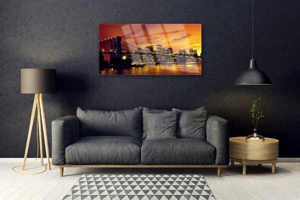 Obraz na skle Most architektúra 100x50 cm 2 Prívesky