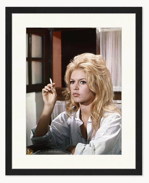 Ručne vyrobená zarámovaná fotografia Brigitte Bardot