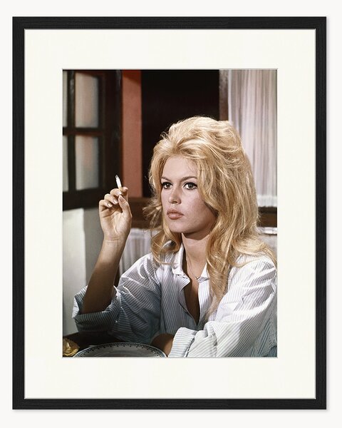 Ručne vyrobená zarámovaná fotografia Brigitte Bardot