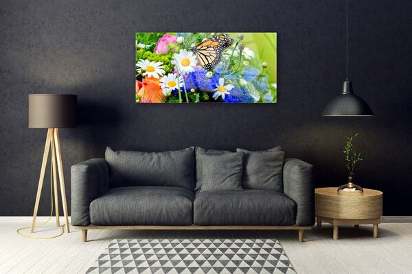 Obraz na skle Kvety rastlina príroda 100x50 cm 2 Prívesky