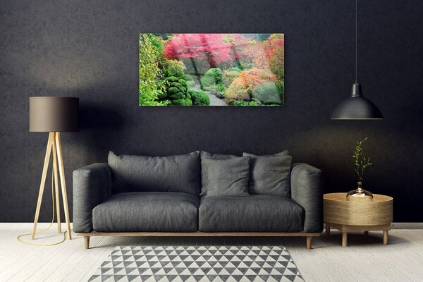 Obraz na skle Záhrada kvetina strom príroda 100x50 cm 2 Prívesky