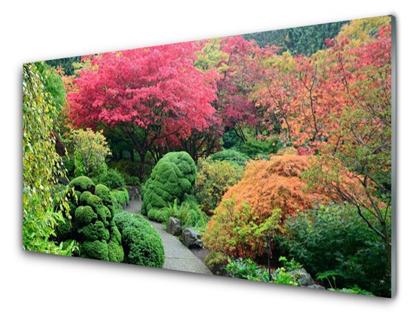 Nástenný panel  Záhrada kvetina strom príroda 100x50 cm