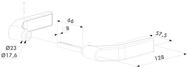 LOCINOX ® LOCINOX® 3006G polyamidová kľučka, čierna