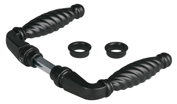 LOCINOX ® LOCINOX® 3006FAD16 Zamaková kľučka, materiál: zamak (čierny), hriadeľ 8x8x65 mm, cena za PÁR