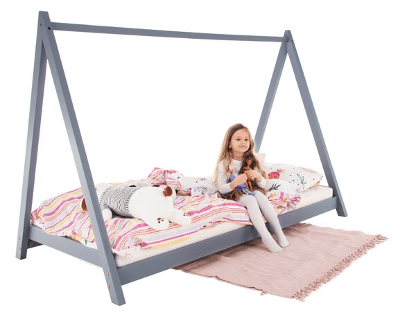 NovýNábytok.sk Jednolôžková posteľ 90 cm Gross (sivá). Vlastná spoľahlivá doprava až k Vám domov. 1065353