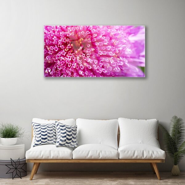 Obraz na skle Kvet 100x50 cm 2 Prívesky