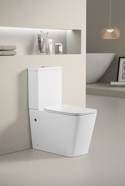 Erga Jotta, WC kombi misa 640x365x820 mm, Rimless + toaletné sedadlo, biela lesklá, ERG-V03-JOTTA-RIM-WH