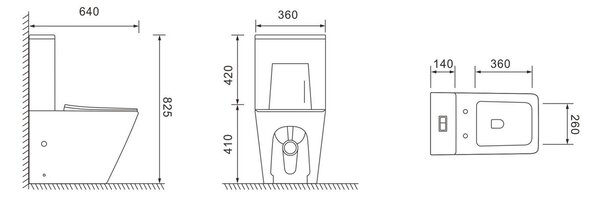 Erga Jotta, WC kombi misa 640x365x820 mm, Rimless + toaletné sedadlo, biela lesklá, ERG-V03-JOTTA-RIM-WH