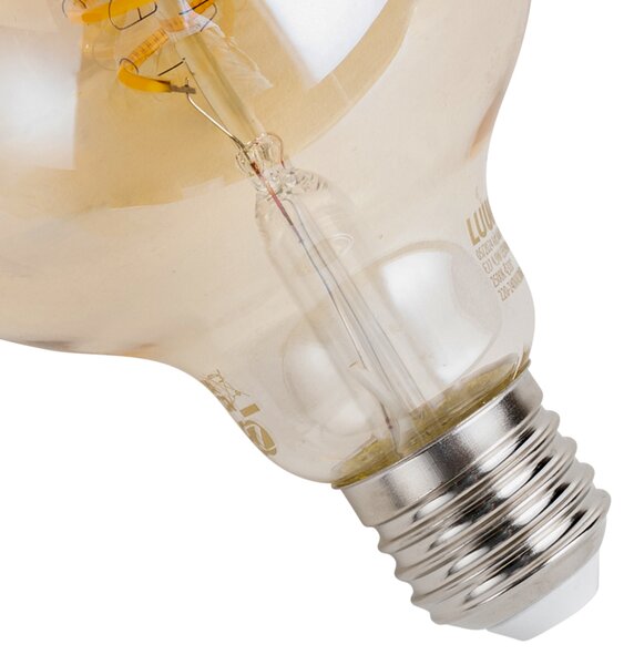 Sada 5 inteligentných stmievateľných LED žiaroviek E27 G95 Amber 4,9W 320 lm 2500K Zigbee