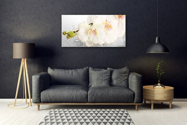 Obraz na skle Kvety 100x50 cm 2 Prívesky