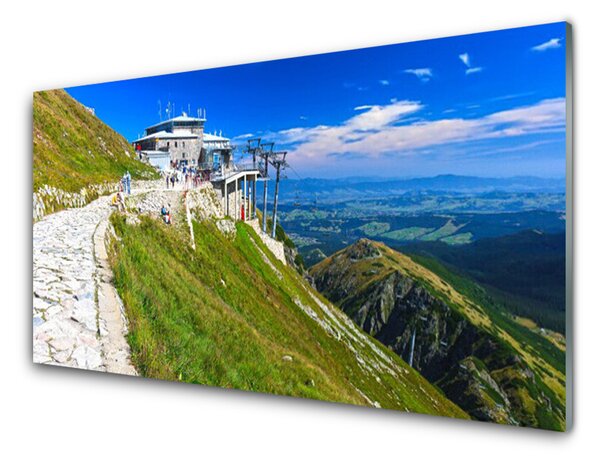 Nástenný panel  Hory chodník príroda 100x50 cm