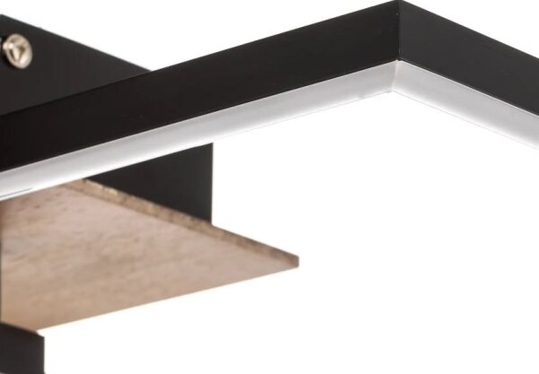 Briloner 3210-014 - LED Stmievateľné stropné svietidlo FRAME 2xLED/11W/230V hnedá