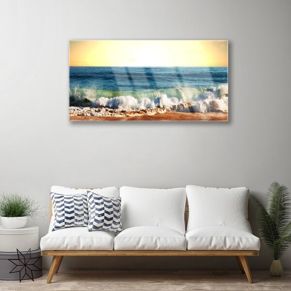 Obraz na skle Oceán pláž príroda 100x50 cm 2 Prívesky
