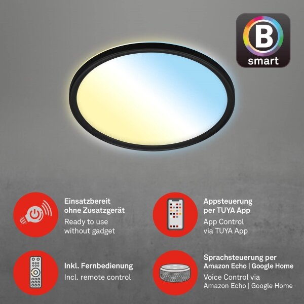 Briloner 7058-015 - LED Stmievateľné svietidlo SLIM LED/18W/230V Wi-Fi Tuya + DO