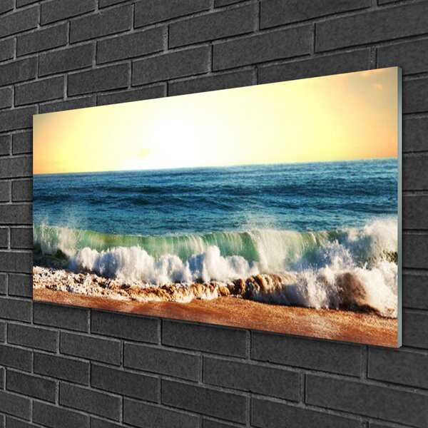 Obraz na skle Oceán pláž príroda 100x50 cm 2 Prívesky