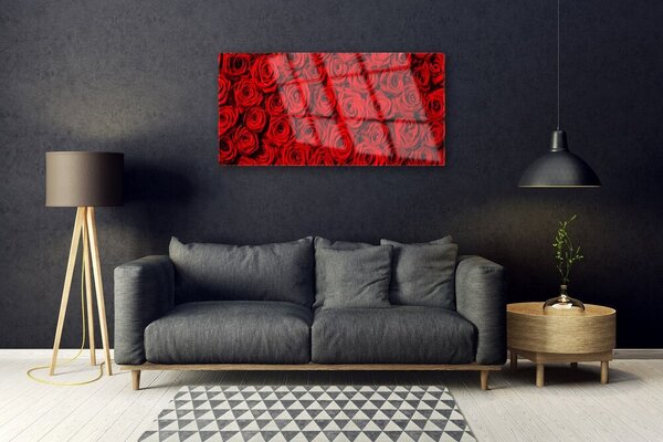 Obraz na skle Ruže 100x50 cm 4 Prívesky