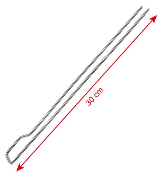 BBQ XL Grilovacie ihly-špízy DELANO, dĺžka 30 cm SET 8ks