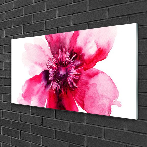 Obraz na skle Kvet 100x50 cm 2 Prívesky
