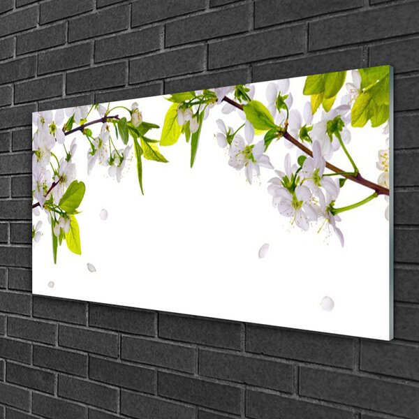 Obraz na skle Plátky príroda 100x50 cm 2 Prívesky
