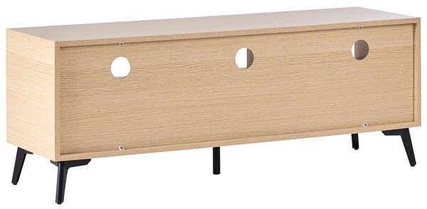 TV stolík svetlohnedý z MDF s 3 zásuvkami nábytok s úložným priestorom obývacia izba spálňa