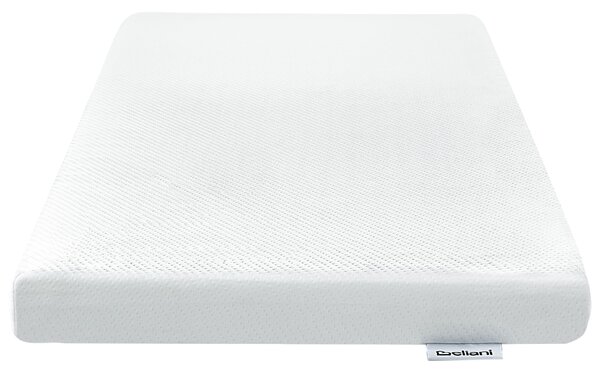Penový matrac biely 60 x 120 cm odnímateľný poťah stredne tvrdý do detskej postieľky detská izba