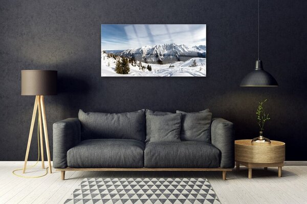 Obraz na skle Hory príroda 100x50 cm 2 Prívesky