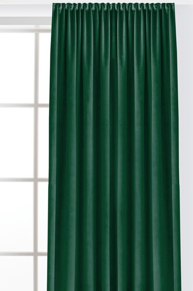 Zelený zamatový dimout záves 140x225 cm Velto – Filumi