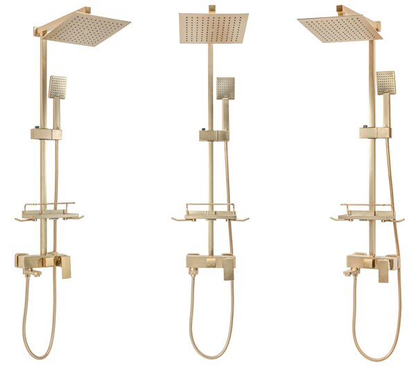 Sprchový set REA JACK BRUSHED GOLD