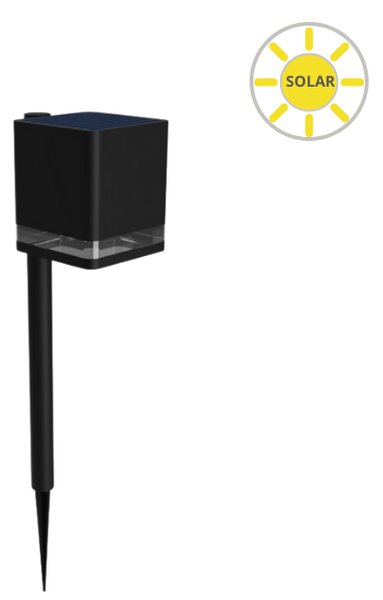 Philips 8720169386839 Virona solárne stojanové svietidlo/stĺpik zapichovací LED V403mm + hrot137mm 1,8W/200lm 2700K IP44 čierna