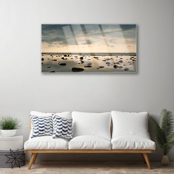 Obraz na skle Voda príroda 100x50 cm 2 Prívesky